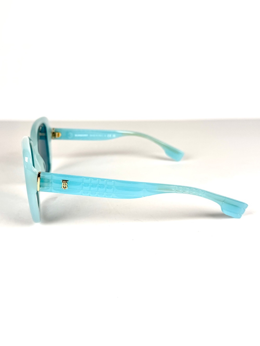 Burberry Helena BE4371 408680 Clear Baby Blue Square Sunglasses Full Set - Picture 5 of 10